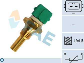 FAE 33400 - Sensor, temperatura del refrigerante www.parts5.com