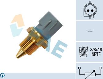 FAE 33430 - Sensor, Kühlmitteltemperatur www.parts5.com