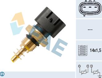 FAE 33476 - Sensor, coolant temperature www.parts5.com