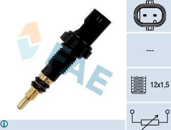 FAE 33890 - Sensor, coolant temperature parts5.com