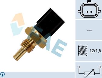 FAE 33840 - Czujnik, temperatura płynu chłodzącego www.parts5.com