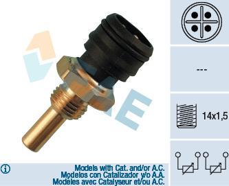 FAE 33290 - Érzékelő, hűtőfolyadék-hőmérséklet www.parts5.com