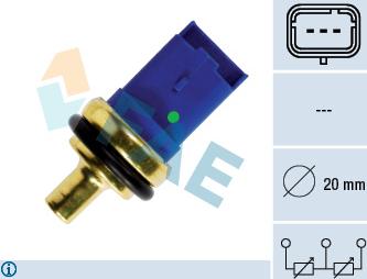 FAE 33790 - Sensor, Kühlmitteltemperatur www.parts5.com