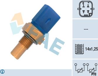 FAE 33791 - Érzékelő, hűtőfolyadék-hőmérséklet www.parts5.com