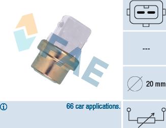 FAE 32600 - Sensor, temperatura del refrigerante www.parts5.com