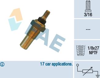 FAE 32040 - Sensor, coolant temperature parts5.com