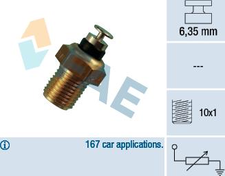 FAE 32110 - Sensor, coolant temperature parts5.com