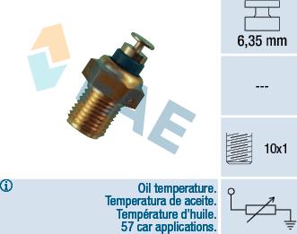 FAE 32200 - Sensor, oil temperature parts5.com