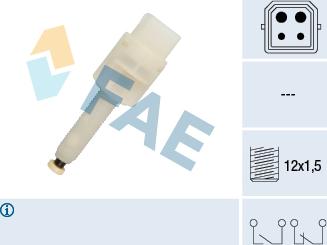 FAE 24565 - Brake Light Switch parts5.com