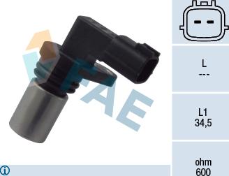 FAE 79091 - Sensor, crankshaft pulse www.parts5.com