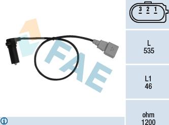 FAE 79067 - Sensor, crankshaft pulse www.parts5.com