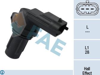 FAE 79349 - Sensor, posición arbol de levas www.parts5.com