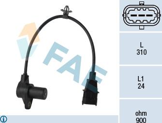 FAE 79354 - Sensor, crankshaft pulse www.parts5.com