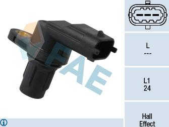 FAE 79350 - Sensor, camshaft position www.parts5.com