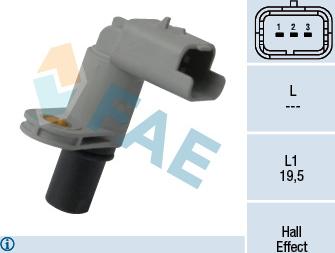 FAE 79307 - Sensor, camshaft position www.parts5.com