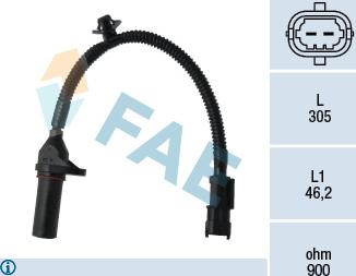 FAE 79334 - Sensor, crankshaft pulse parts5.com