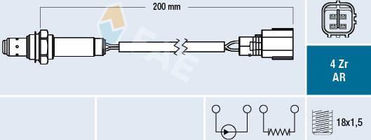 FAE 75649 - Lambda Sensor parts5.com