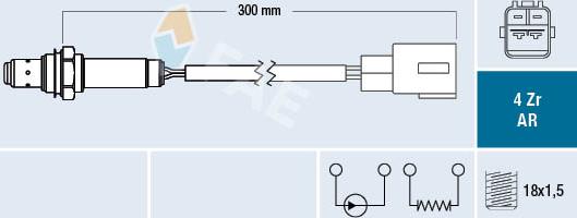 FAE 75621 - Lambda Sensor parts5.com