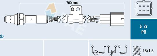 FAE 75090 - Lambda Sensor www.parts5.com