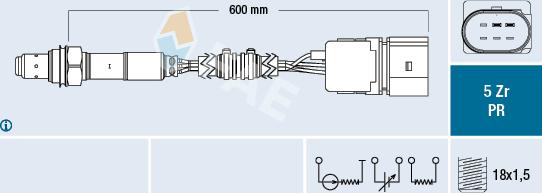 FAE 75042 - Lambdaszonda www.parts5.com