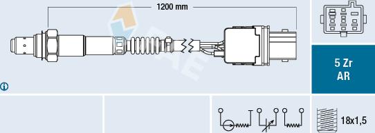 FAE 75005 - Sonda Lambda www.parts5.com