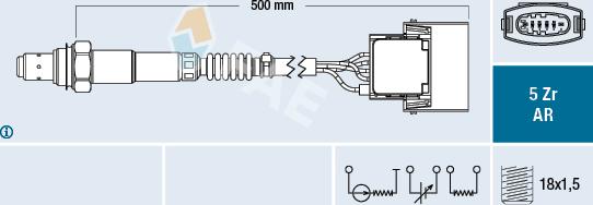 FAE 75015 - Lambda Sensor www.parts5.com