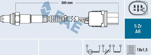 FAE 75115 - Lambda Sensor www.parts5.com