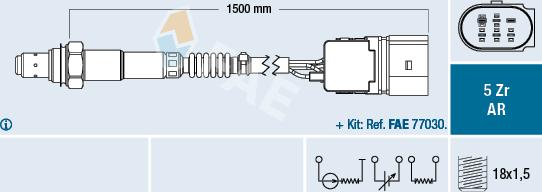 FAE 75351 - Lambda-sonda www.parts5.com