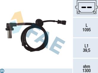 FAE 78062 - Sensor, revoluciones de la rueda www.parts5.com