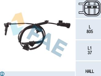 FAE 78110 - Senzor,turatie roata www.parts5.com