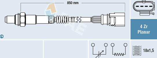 FAE 77403 - Sonda Lambda parts5.com