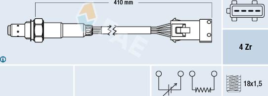 FAE 77432 - Sonde lambda www.parts5.com