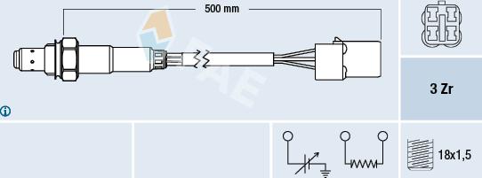 FAE 77479 - Sonda Lambda www.parts5.com