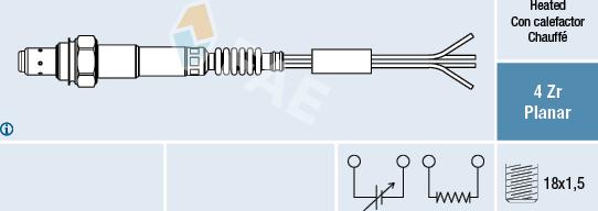 FAE 77015 - Lambda Sensor parts5.com