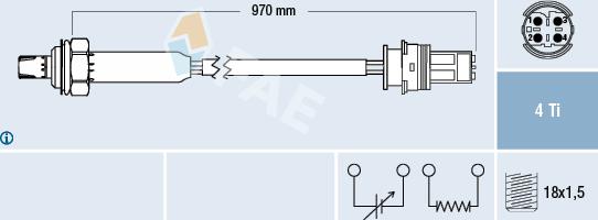 FAE 77190 - Sonda Lambda www.parts5.com