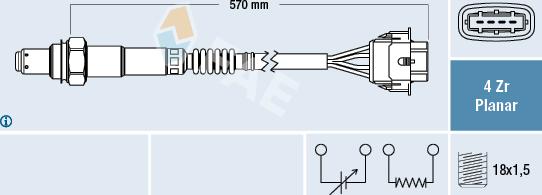 FAE 77154 - Sonda Lambda www.parts5.com