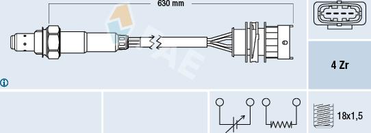 FAE 77156 - Lambda Sensor www.parts5.com