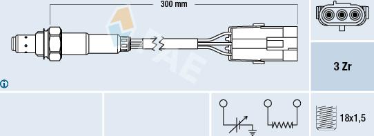 FAE 77113 - Lambda sonda www.parts5.com