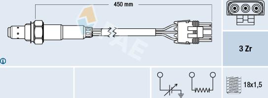 FAE 77117 - Ламбда-сонда www.parts5.com