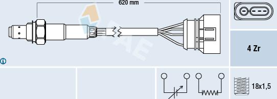 FAE 77131 - Sonda lambda www.parts5.com