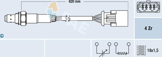 FAE 77396 - Sonda Lambda www.parts5.com