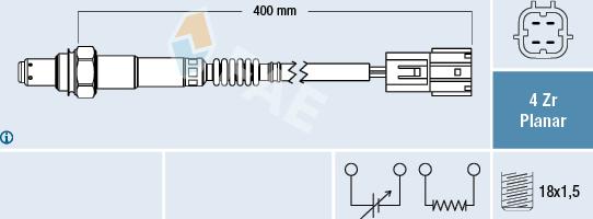 FAE 77392 - Sonda Lambda www.parts5.com