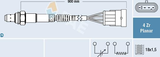 FAE 77362 - Sonda Lambda parts5.com