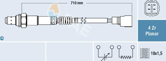 FAE 77311 - Lambda sonda www.parts5.com