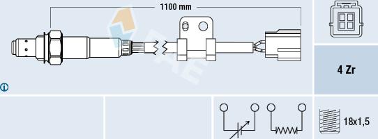 FAE 77295 - Sonde lambda www.parts5.com