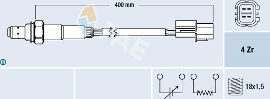 FAE 77290 - Lambda Sensor parts5.com