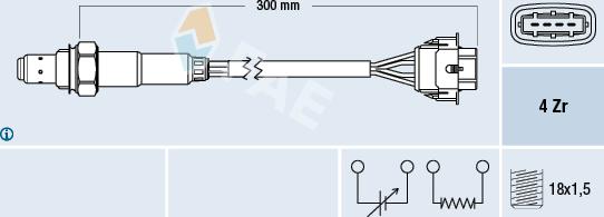 FAE 77246 - Ламбда-сонда www.parts5.com