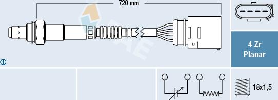 FAE 77204 - Lamda-sonda www.parts5.com