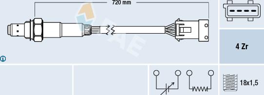 FAE 77280 - Sonda lambda www.parts5.com