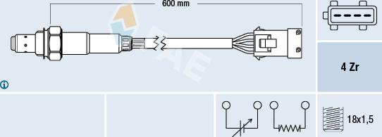 FAE 77281 - Sonda Lambda www.parts5.com